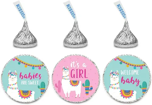 Vista 18 de Andaz Press Llama and Cactus - Colección de fiesta para baby shower, Etiqueta para botella de sidra de manzana., 1