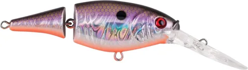 Vista 24 de Berkley Flicker Shad Jointed Fishing Hard Bait Negro plateado
