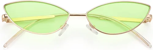 Vista 63 de FEISEDY Gafas de sol de diseñador de moda Retro pequeños pétalos forma arco templo diseño B2298