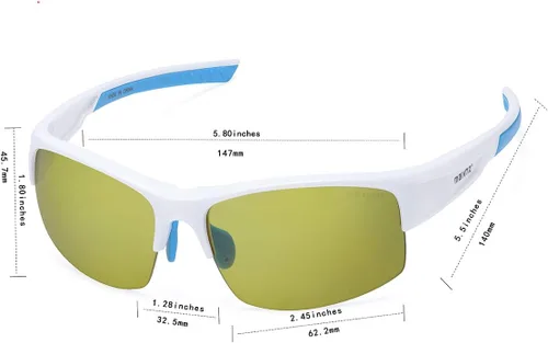 Vista 3 de maivnz Gafas deportivas de alta definición para encontrar pelotas de golf para hombres y mujeres, gafas de sol de golf, gafas para pickleball MZ861