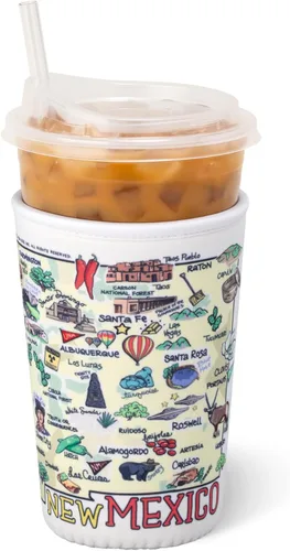 Vista 31 de Swig Life Funda Mediana para Taza de Café Helado Coolie, Funda Aislante de Taza de Café Helado Estándar de 22oz con Asa, Funda Aislante de Neopreno