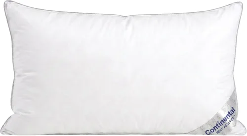 Vista 8 de Continental Bedding Almohada de plumón en capas, funda de algodón 100% resistente al plumón de 400 hilos, colección de hotel premium, comodidad