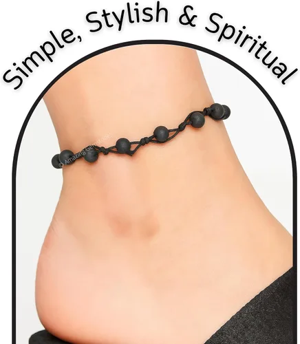 Vista 46 de Amazing Gemstone Crystal Anklet Ankle Bracelets for Women - Waterproof Beaded Healing Crystal Anklets, Plus Size Chakra Gemstone Bead Anklet