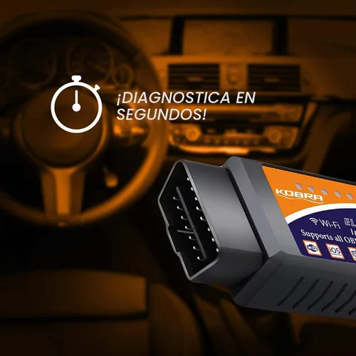 Vista 5 de Lector inalámbrico de códigos OBD2 para autos KOBRA. Herramienta lectora [versión mejorada] se conecta a través de Wifi con cualquier dispositivo
