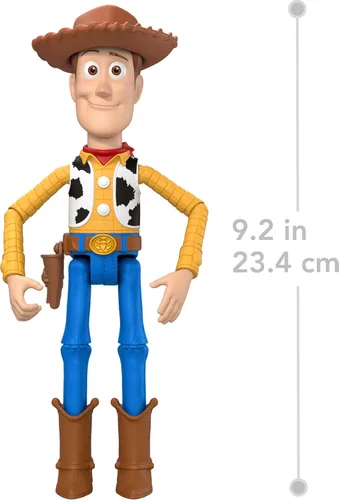 Vista 5 de Mattel Figuras de acción de Toy Story de Disney y Pixar de 7 pulgadas, personajes clave de escala de juego, 8 articulaciones más posables con diseño