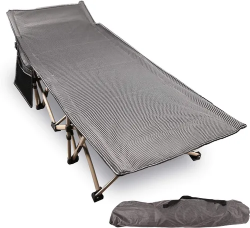 Vista 11 de REDCAMP Catres de Campamento de Tamaño Grande para Adultos 500lbs, 33.5'' Catres para Dormir Extra Anchos y Altos Resistentes, Catres XL Portátiles