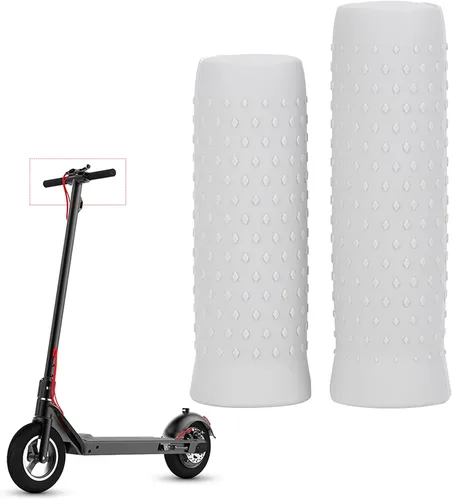 Vista 9 de Keenso Empuñaduras de manillar de scooter, empuñaduras eléctricas para scooter -G30, material de silicona, antideslizante y cómodo