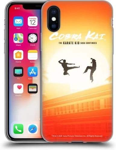 Vista 168 de Head Case Designs Funda de gel suave con licencia oficial de Cobra Kai Gold Medal Graphics compatible con Apple iPhone 7 Plus/iPhone 8 Plus