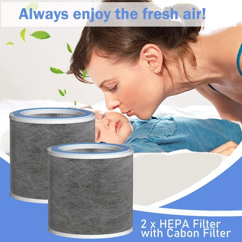 Vista 6 de HP102 - Filtro de repuesto HEPA verdadero compatible con Shark HP102 y HP102PET y HC452 y HP132 y HC450 y HC451 y HC455, True HEPA para el 99.97%