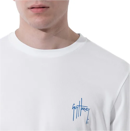 Vista 4 de Guy Harvey Camisa de protección solar de rendimiento de manga larga para hombre UPF 50+