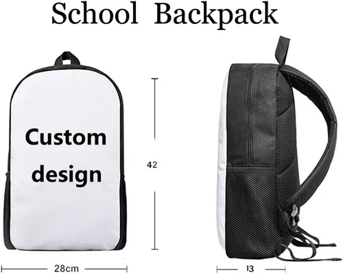 Vista 2 de Showudesigns Mochila escolar con diseño de animales lindos con bolsillo para botella, Dinosaurio 3D., Mensajero
