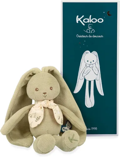 Vista 18 de Kaloo Lapinoo My First Friend K969938 - Conejo de pana, lavable a máquina, 10 pulgadas de alto en caja de regalo, color aguamarina a partir de 0 años