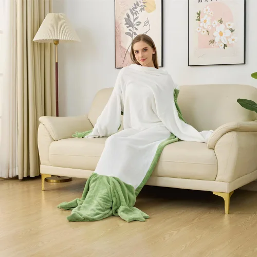 Vista 6 de Manta de Dinosaurio Vestible Saco de Dormir de Animal para Niños - Forro Polar de Franela Súper Suave, Cálido y Acogedor - Regalos de Dinosaurio