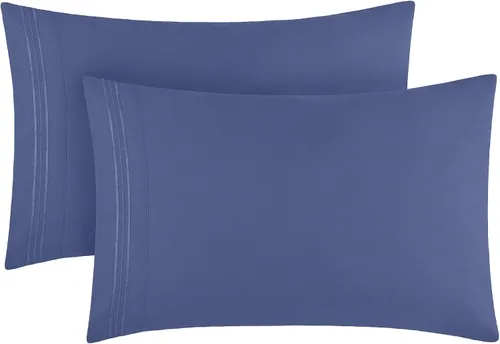 Vista 12 de Mellanni Fundas de almohada de lujo, extrasuaves, refrescantes, fundas de almohada de 12 piezas de la colección icónica, cierre de sobre