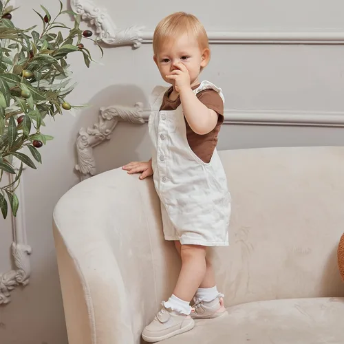 Vista 3 de Zapatos de bebé para niños y niñas, primeros caminantes, animales lindos, tenis para niños pequeños, suela de goma