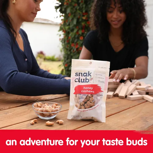 Vista 5 de Snak Club Bolsas de anacardos de miel, 2.5 onzas (paquete de 6)