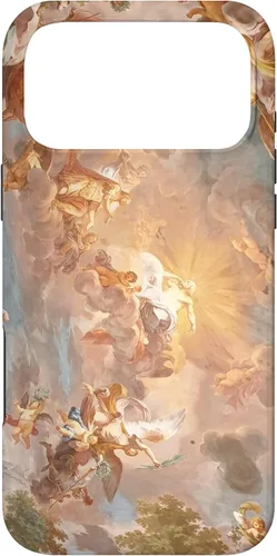Vista 22 de Funda para iPhone 16, diseño de historia del arte renacentista, diseño de Michelangelo Sky