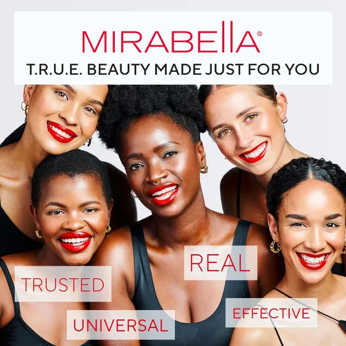 Vista 3 de Mirabella Sealed with a Kiss - Lápiz labial hidratante de cobertura completa, ricamente pigmentado, ultra cremoso, hidratante y a base de minerales