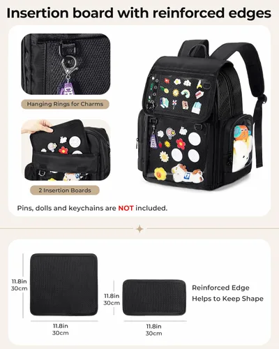 Vista 2 de Mochila Ita Bag con 2 insertos, bolsa de exhibición de pines