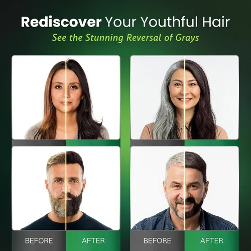 Vista 3 de BIOGREEN ROOTS con champú de tinte para el cabello a base de hierbas Marrón/Negro