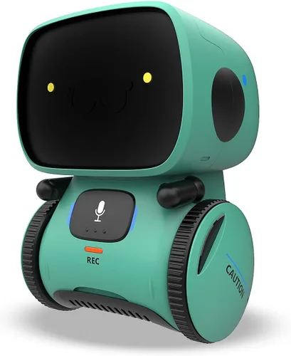 Vista 11 de KaeKid Robots para niños, robótico inteligente interactivo con sensor táctil, control de voz, reconocimiento de voz, canto, baile, repetición