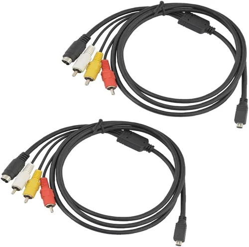 Vista 6 de Cable AV de 5 pies para videocámaras Sony Handycam Mini DV y DVD, color negro (paquete de 1)