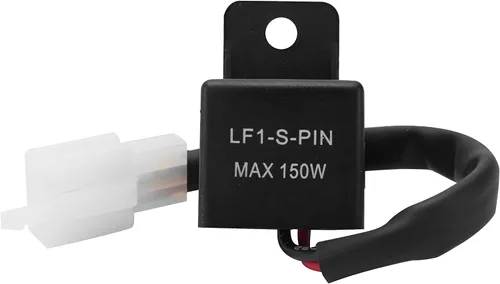 Vista 3 de (1) Relé de intermitencia LED electrónico de 2 pines 12V LF1-S-PIN MAX 150W para corregir el hiperdestello de las luces intermitentes LED