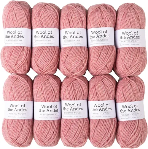 Vista 15 de Knit Picks Wool of the Andes Tan - Paquete de hilo de lana 100% para tejer Almendra