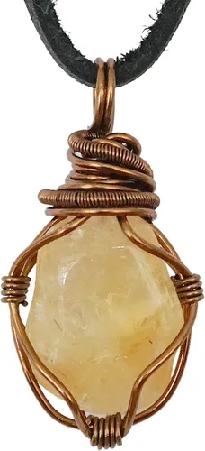 Vista 15 de Designs by Nature Gems Collar de cristal de piedra natal para hombre - Bronce antiguo