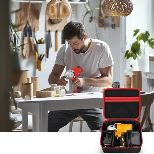 Vista 8 de Funda para conductor de impacto compatible con DEWALT 20V MAX XR DCF787D1 DCF845B DCF900B DCF961B DCF891B DCF899B DCF900P1, soporte de carrito