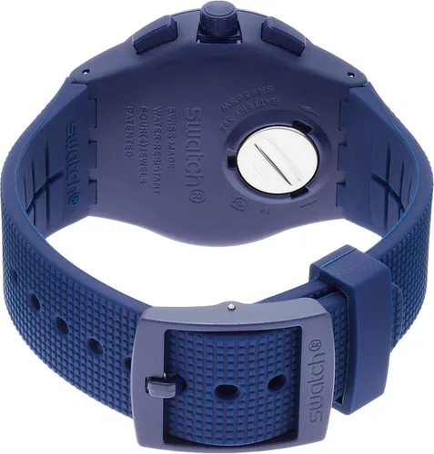 Vista 2 de Swatch Camoblu SUSN414 - Reloj de cuarzo suizo de silicona azul