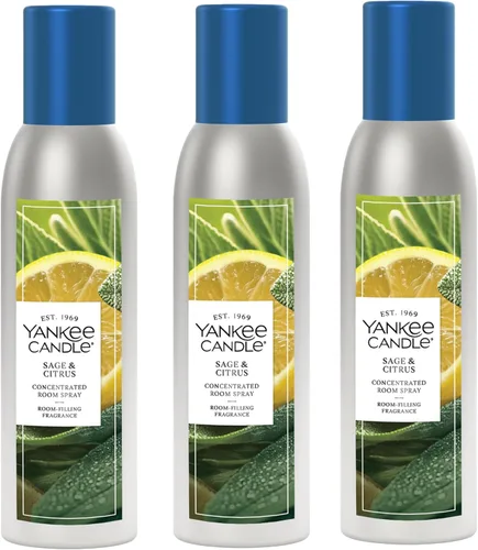 Vista 7 de Yankee Candle Ambientador concentrado para habitación, fragancia instantánea para el hogar, espray eliminador de olores, bálsamo y cedro
