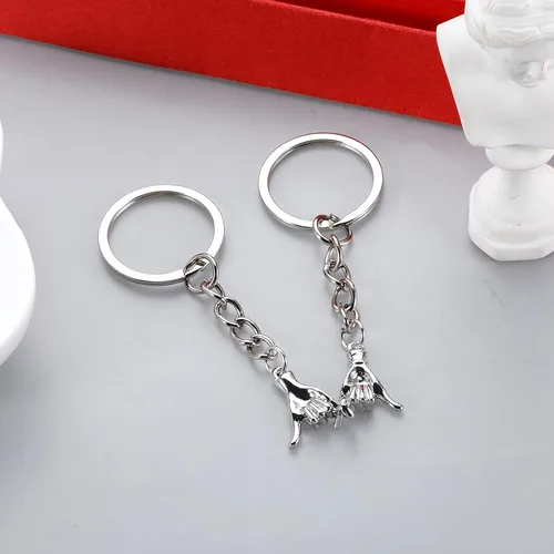 Vista 2 de VANLOVEMAC Pinky Promise - Regalo para parejas, regalos a juego para parejas, regalos para novio, novia, mejor amigo, él y ella