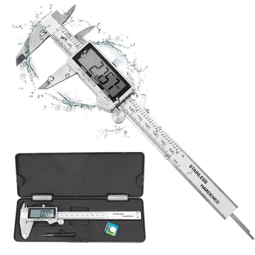 Vista 9 de Calibre digital electrónico de Vernier, herramienta de medición, micrometro electrónico impermeable IP54, calibre de vernier de acero inoxidable