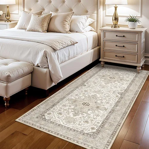 Vista 7 de Alfombra lavable de cocina de 2 x 6: antideslizante oriental interior alfombra pasillo Soft Easy Clean Thin Floor Throw Carpet for Bedroom