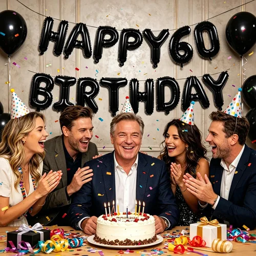 Vista 6 de TONIFUL Juego de globos negros de feliz cumpleaños y números de 16 pulgadas, globos de letras de aluminio metálico con globos de 0 a 9 dígitos