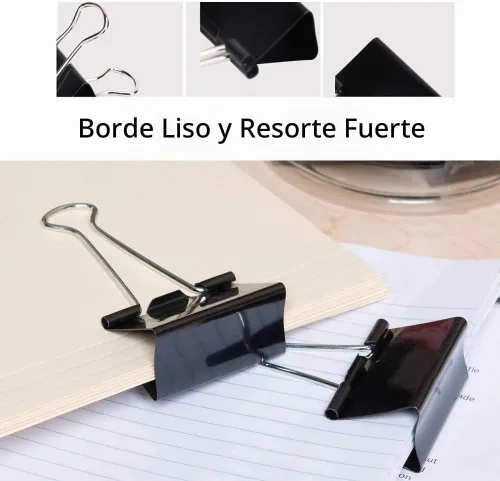 Vista 7 de Ufmarine Clips de carpeta extra grandes de 2.4 pulgadas de largo, clips de carpeta jumbo para oficina (8 piezas)