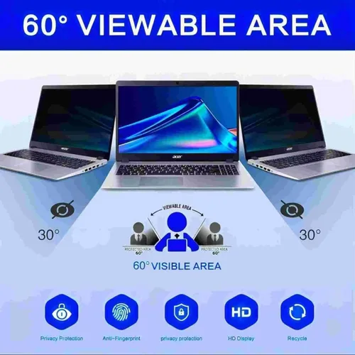 Vista 3 de Pantalla magnética de privacidad de 14 pulgadas, adecuada para portátiles con un filtro antideslumbrante desmontable 16:10, reduce la luz
