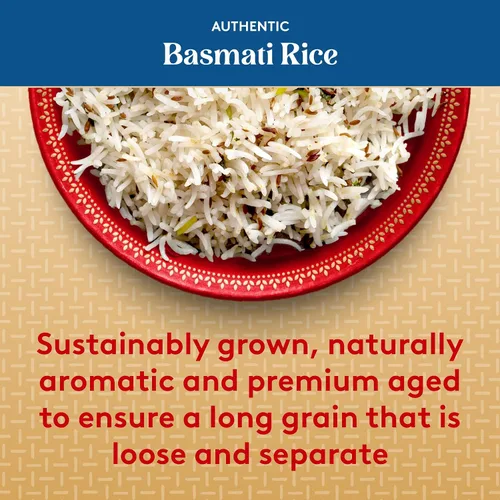 Vista 6 de Royal Auténtico arroz basmati blanco de grano largo - (paquete de 2) 2