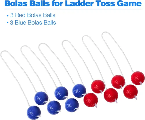 Vista 3 de GSE Games & Sports Expert Bola de escalera de repuesto para juego de lanzamiento, paquete de 6 bolas de calidad de torneo con pelotas de golf reales