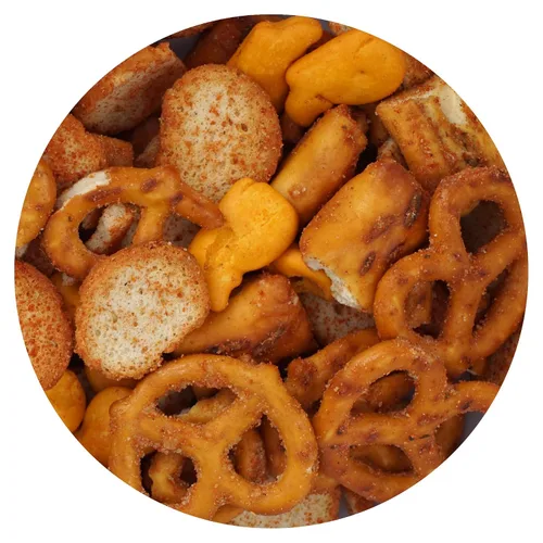 Vista 9 de Cheddar Lovers Snack Mix, bolsa a granel de 1 libra, distribución de Hampton