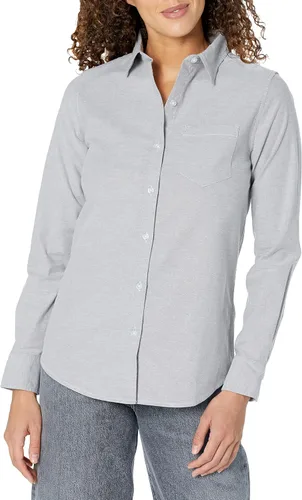 Vista 9 de Amazon Essentials Camisa Oxford elástica de manga larga con botones para mujer (disponible en tallas extragrandes)