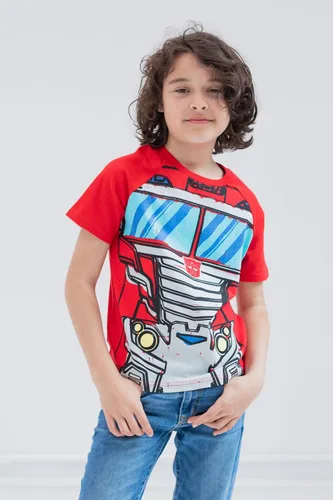 Vista 2 de Transformers Bumblebee Optimus Prime Megatron - Paquete de 3 camisetas para niños pequeños y grandes
