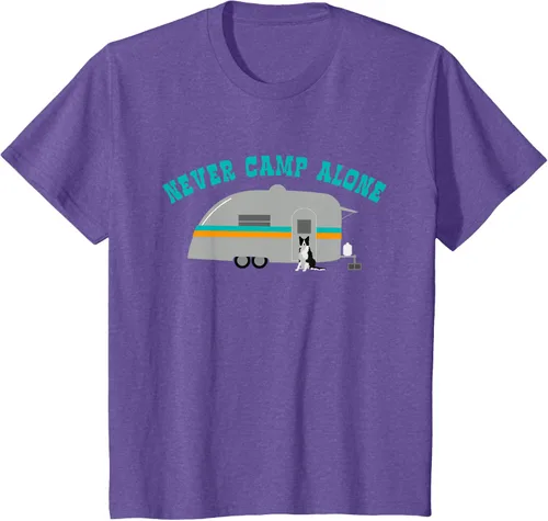 Vista 14 de Border Collie Gifts - Camiseta divertida de viaje para caravana, Azul / Patchwork, S