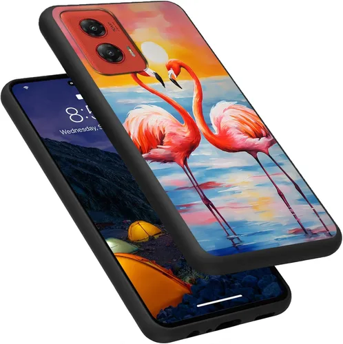 Vista 156 de Funda para Motorola Moto G Play 4G 2024, delgada y ligera, de silicona de TPU suave, color negro, ultrafina, para Motorola Moto G Play 4G 2024, Art