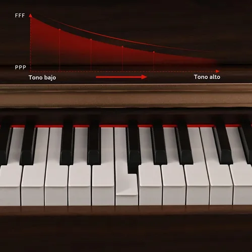 Vista 2 de Piano digital de 88 teclas con teclado de tamaño completo y teclas completamente ponderadas, teclado de piano acústico profesional con martillo