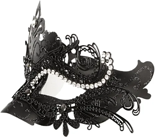 Vista 3 de Hoshin - Máscara para baile de máscaras, decoraciones de Mardi Gras, máscaras venecianas para mujer