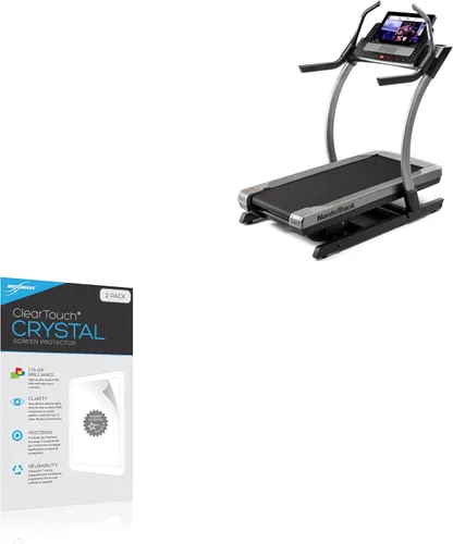 Vista 2 de BoxWave Protector de pantalla compatible con la cinta de correr NordicTrack Commercial X22i, ClearTouch Crystal (paquete de 2), película HD, protege