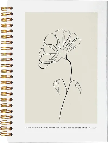 Vista 28 de VNWEK Escritura Bíblica Proverbios 3:5 Confía en el Señor con todo tu corazón Cuaderno Espiral Arcoíris Marrón Boho 14 x 21 cm, Cuaderno Espiral