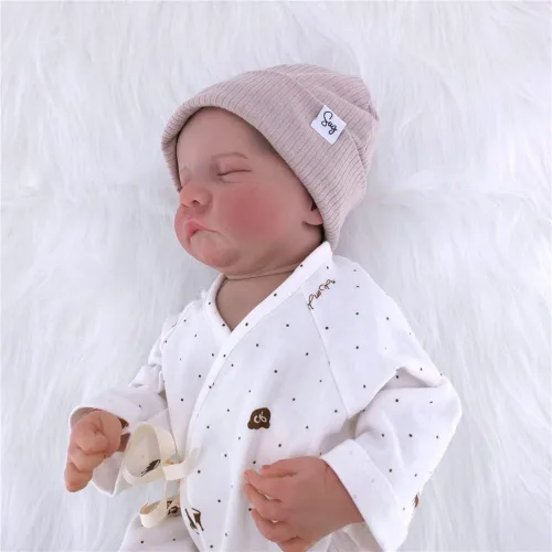 Vista 4 de Gorro de Jersey para Bebés Recién Nacidos Niños y Niñas con Forro de Satén Sedoso Gorros Boina Niños Pequeños Bebés Niños Pequeños Gorros